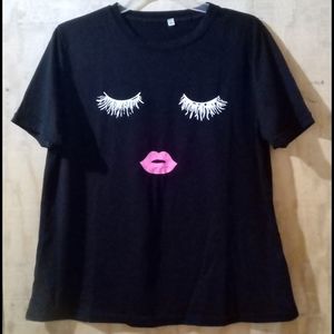 Eyelashes and Lips shirt👄😉